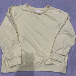 [XL]Reserved Yellow Green Crewneck Sweatshirt Organic Cotton